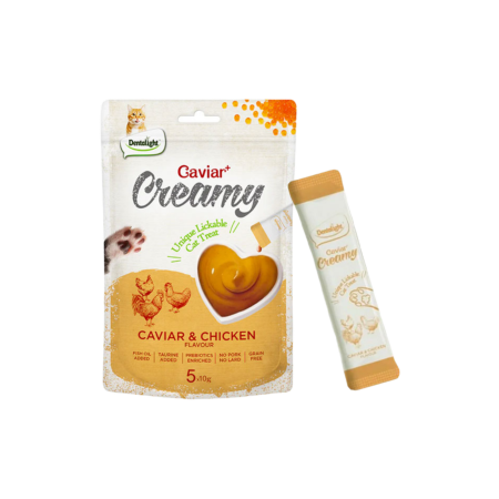 بستنی گربه دنتالایت با طعم مرغ و خاویار
